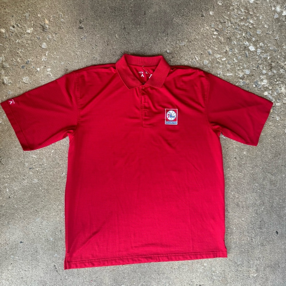 Philadelphia 76ers Antigua‎ Polo Shirt Size L